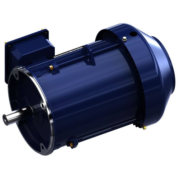 General Purpose Motor, 1.50 & 1 HP, 3 Ph, 60 & 50 Hz, 230/460 & 190/380 V, 1200 & 1000 RPM, 182TC Frame, TEFC