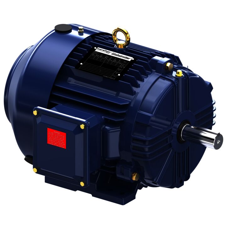 General Purpose Motor, 1 HP, 3 Ph, 60 Hz, 230/460 V, 900 & 900 RPM, 182T Frame, TEFC