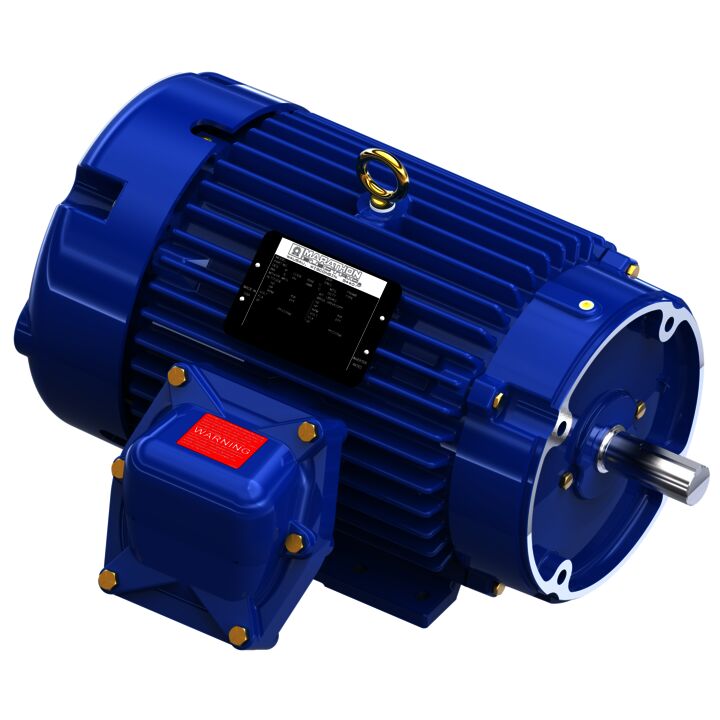 Explosion Proof Motor, 5 & 3 HP, 3 Ph, 60 & 50 Hz, 230/460 & 190/380 V, 3600 & 3000 RPM, 184TC Frame, EPFC