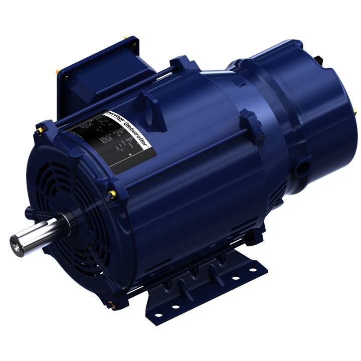 Brake Motor, 10 & 7.50 HP, 3 Ph, 60 & 50 Hz, 208-230/460 & 190/380 V, 1800 & 1500 RPM, 215T Frame, DP