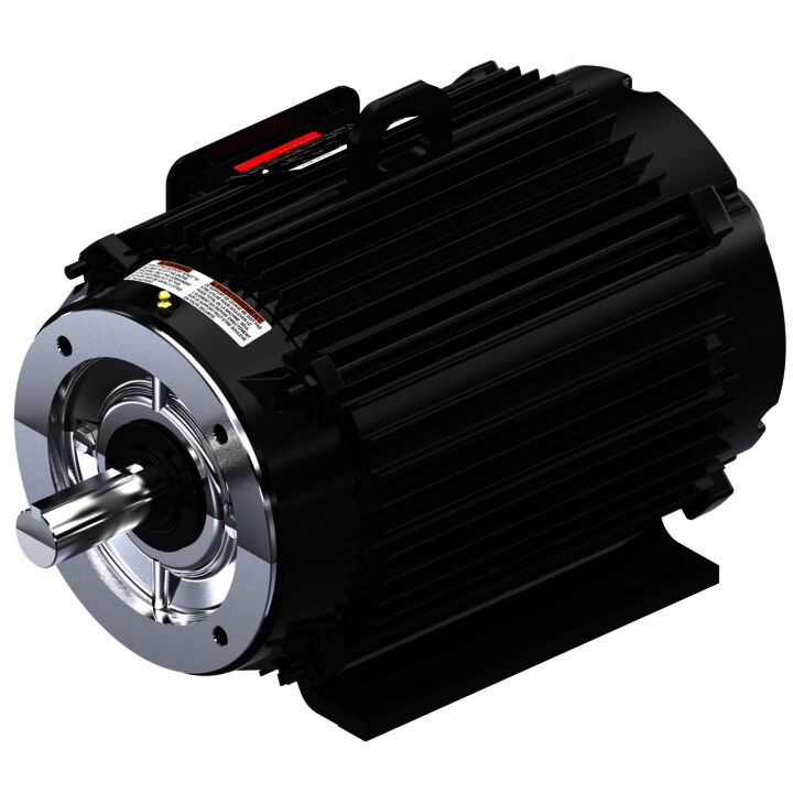 Speed Ratio Motor, 5 HP, 3 Ph, 60 Hz, 230/460 V, 1200 RPM, 215TC Frame, TENV