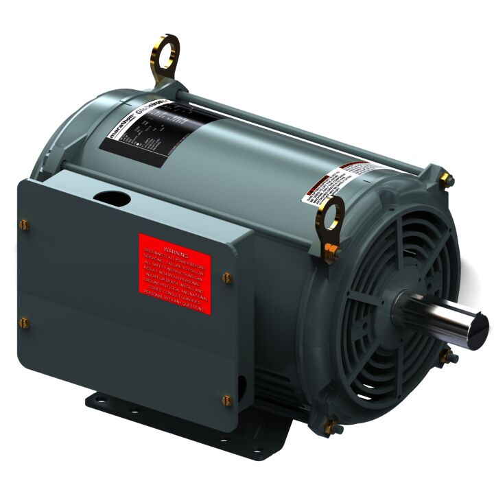 General Purpose Motor, 3 HP, 1 Ph, 60 Hz, 230 V, 1200 RPM, 215T Frame, DP