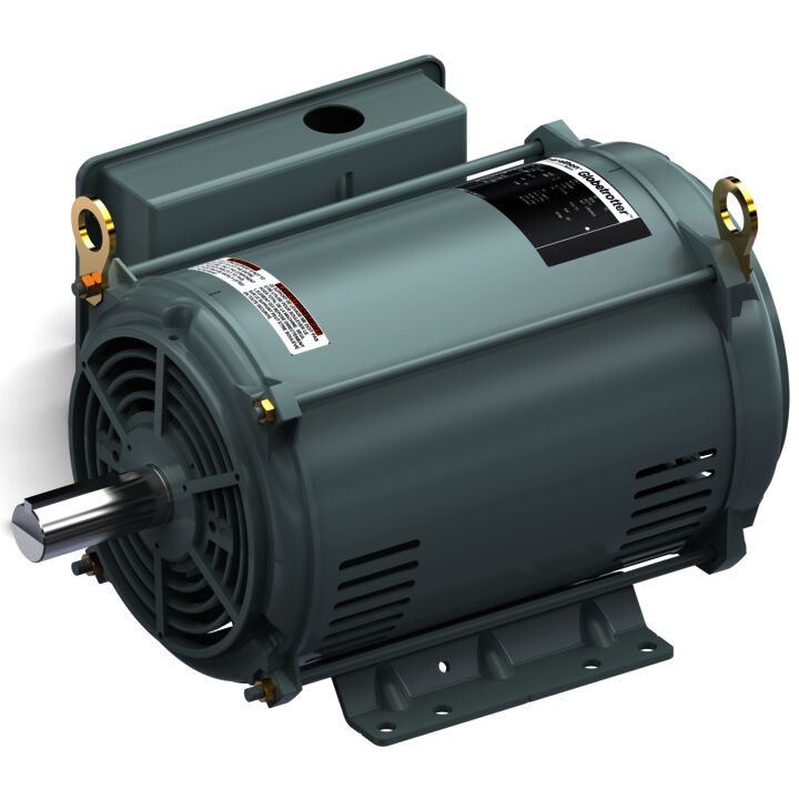 General Purpose Motor, 3 HP, 1 Ph, 60 Hz, 230 V, 1200 RPM, 215T Frame, DP