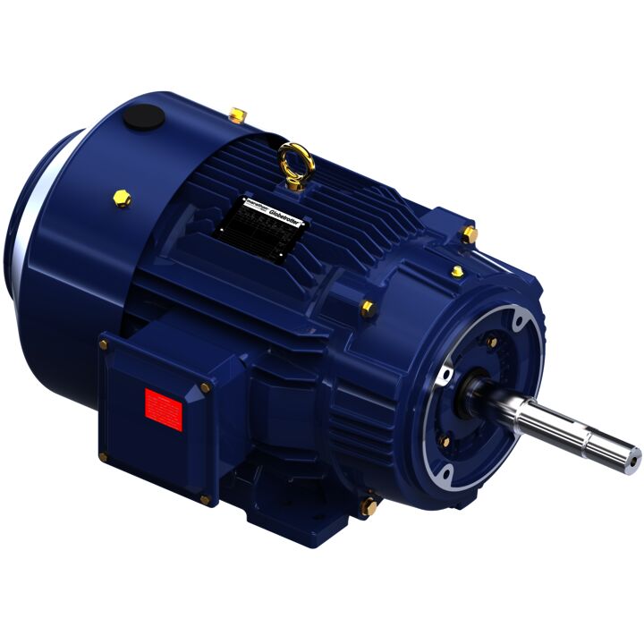 Close-Coupled Pump Motor, 15 & 10 HP, 3 Ph, 60 & 50 Hz, 230/460 & 190/380 V, 1800 & 1500 RPM, 254JP Frame, TEFC