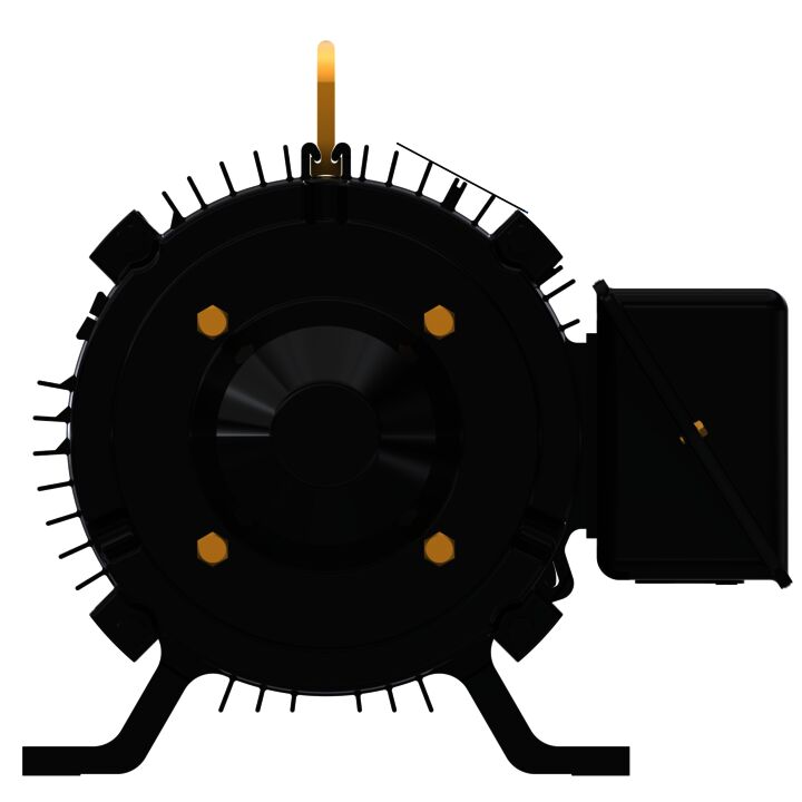 Speed Ratio Motor, 15 HP, 3 Ph, 60 Hz, 575 V, 1800 RPM, 254TC Frame, TENV