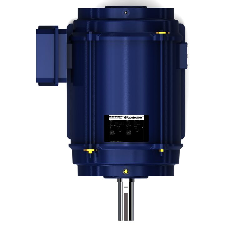 Multispeed Motor, 15 & 3.75 HP, 3 Ph, 60 Hz, 460 & 460 V, 1800 & 1800 RPM, 256T Frame, DP