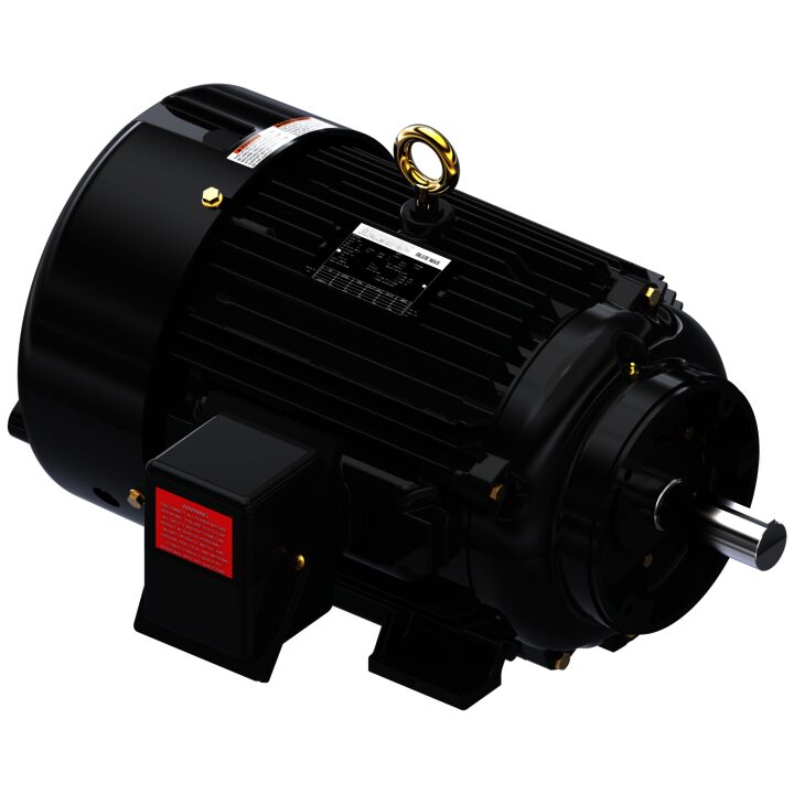 Fan & Blower Motor, 15 HP, 3 Ph, 120 Hz, 460 V, 1800 RPM, 254TC Frame, TEFC