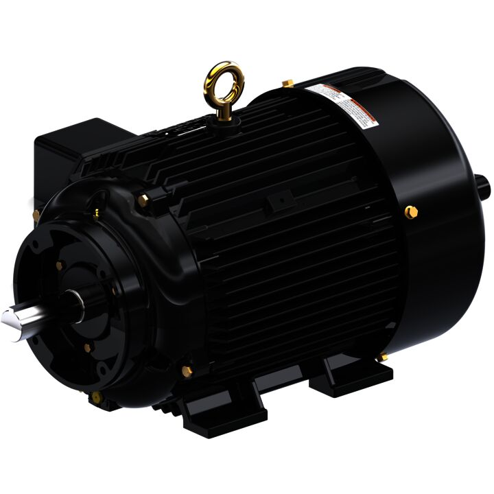 Fan & Blower Motor, 15 HP, 3 Ph, 120 Hz, 460 V, 1800 RPM, 254TC Frame, TEFC