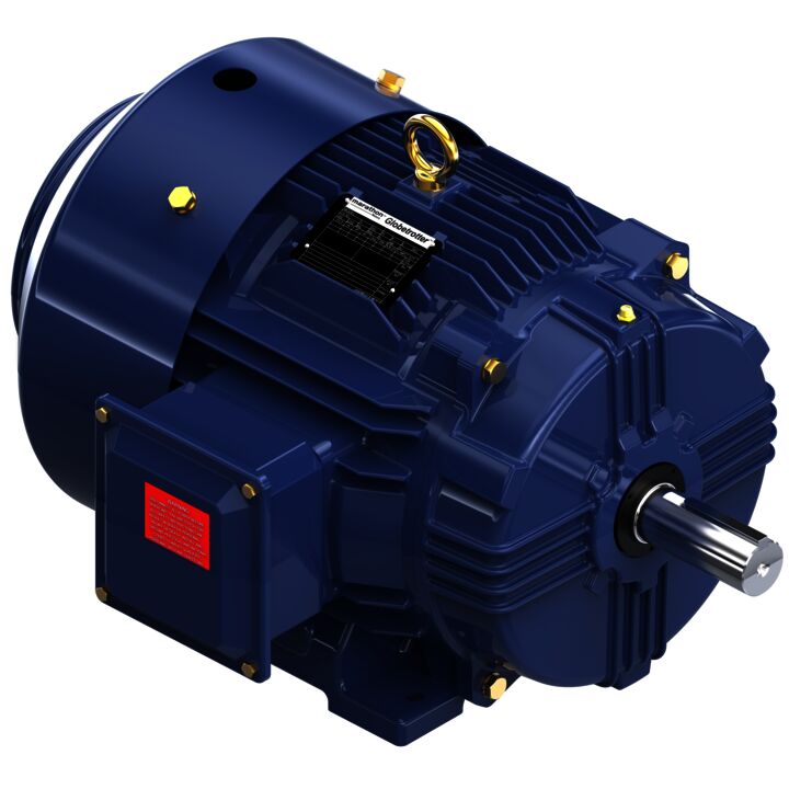 General Purpose Motor, 15 HP, 3 Ph, 60 Hz, 200 V, 1800 RPM, 254T Frame, TEFC