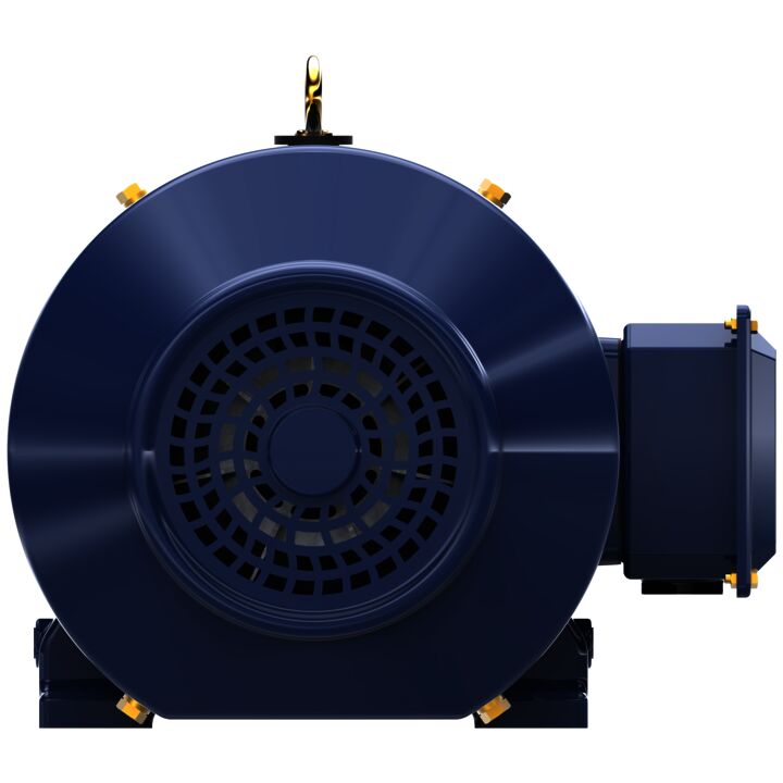 Close-Coupled Pump Motor, 7.50 & 5 HP, 3 Ph, 60 & 50 Hz, 230/460 & 190/380 V, 1200 & 1000 RPM, 254JP Frame, TEFC