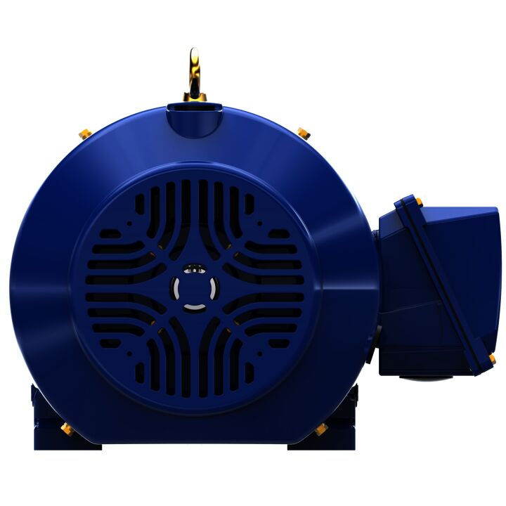 Multispeed Motor, 20 & 5 HP, 3 Ph, 60 & 60 Hz, 460 & 460 V, 1800 & 1800 RPM, 284T Frame, TEFC