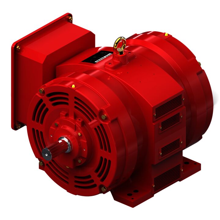 Fire Pump Motor, 125 HP, 3 Ph, 60 Hz, 575 V, 3600 RPM, 404TS Frame, DP