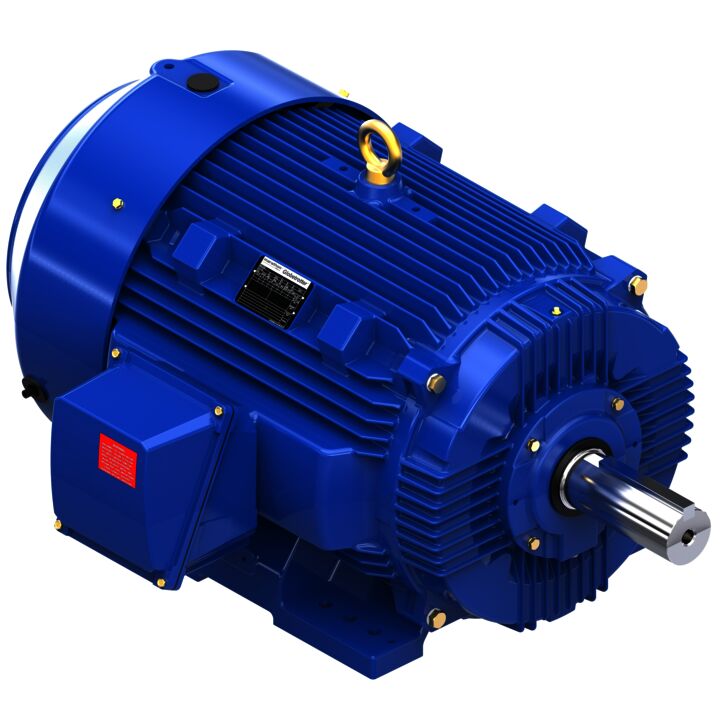 Severe Duty Motor, 100 HP, 3 Ph, 60 Hz, 460 V, 1200 RPM, 444T Frame, TEFC