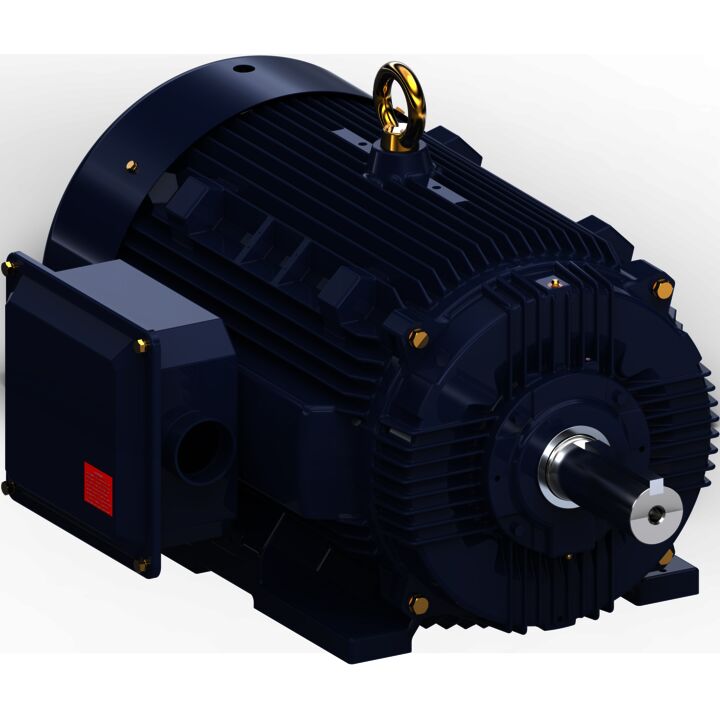 General Purpose Motor, 150 & 125 HP, 3 Ph, 60 & 50 Hz, 460 & 380 V, 1200 & 1000 RPM, 445T Frame, TEFC