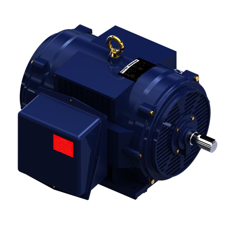 General Purpose Motor, 200 & 150 HP, 3 Ph, 60 & 50 Hz, 460 & 380 V, 3600 & 3000 RPM, 444TS Frame, DP