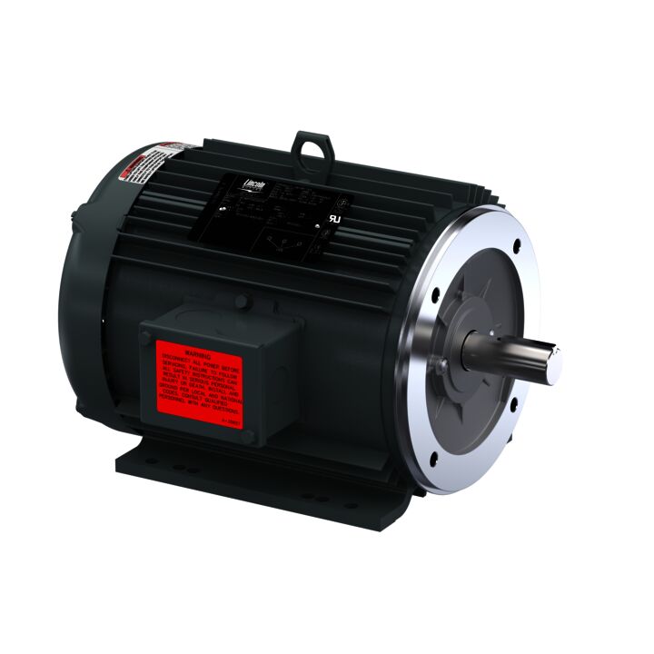 Special Voltage Motor, 5 HP, 3 Ph, 60 Hz, 575 V, 1800 RPM, 184TC Frame, TEFC