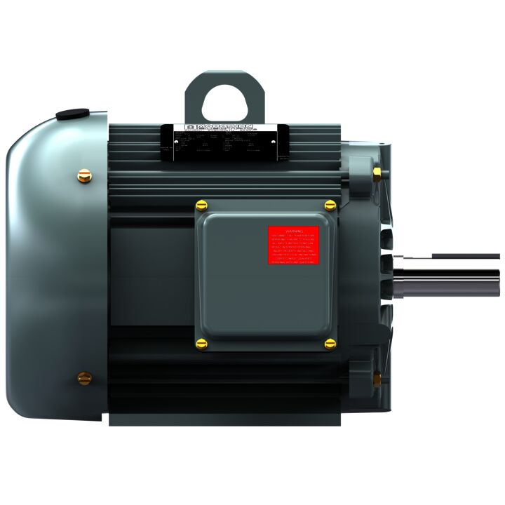 General Purpose Motor, 2 HP, 3 Ph, 60 Hz, 230/460 V, 900 RPM, 213T Frame, TEFC