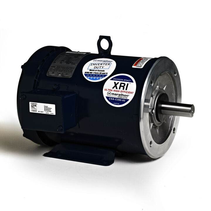 Other Purpose Motor, 3 & 2 HP, 3 Ph, 60 & 50 Hz, 208-230/460 & 190/380 V, 3600 & 3000 RPM, 182TC Frame, TEFC