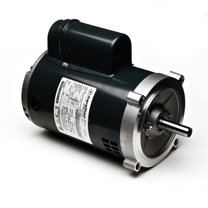 General Purpose Motor, 3 HP, 1 Ph, 60 Hz, 115/230 V, 1800 RPM, 184TC Frame, DP