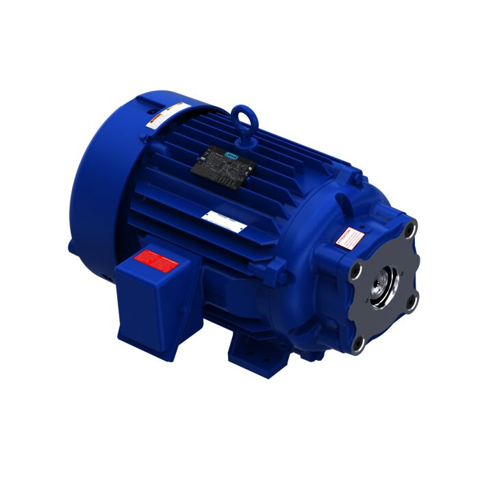 Hydraulic Motor, 30 & 25 HP, 3 Ph, 60 & 50 Hz, 230/460 & 190-208/380-415 V, 3600 & 3000 RPM, 286TZ Frame, TEFC