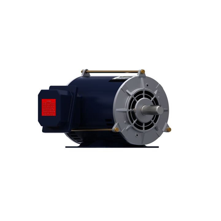 General Purpose Motor, 1 & 0.75 HP, 3 Ph, 60 & 50 Hz, 208-230/460 & 190/380 V, 1800 & 1500 RPM, 143T Frame, DP