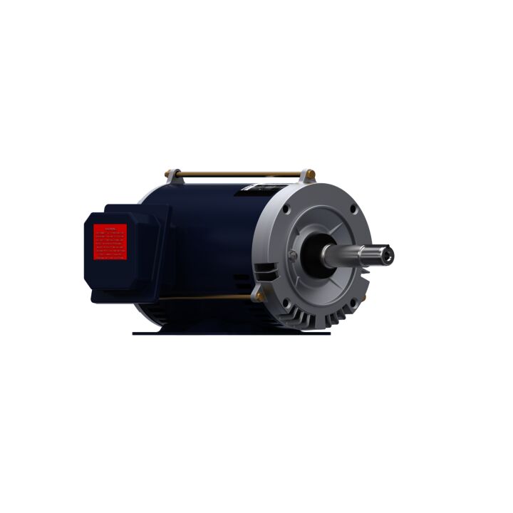 Close-Coupled Pump Motor, 1 & 0.75 HP, 3 Ph, 60 & 50 Hz, 230/460 & 190/380 V, 1800 & 1500 RPM, 143JM Frame, DP
