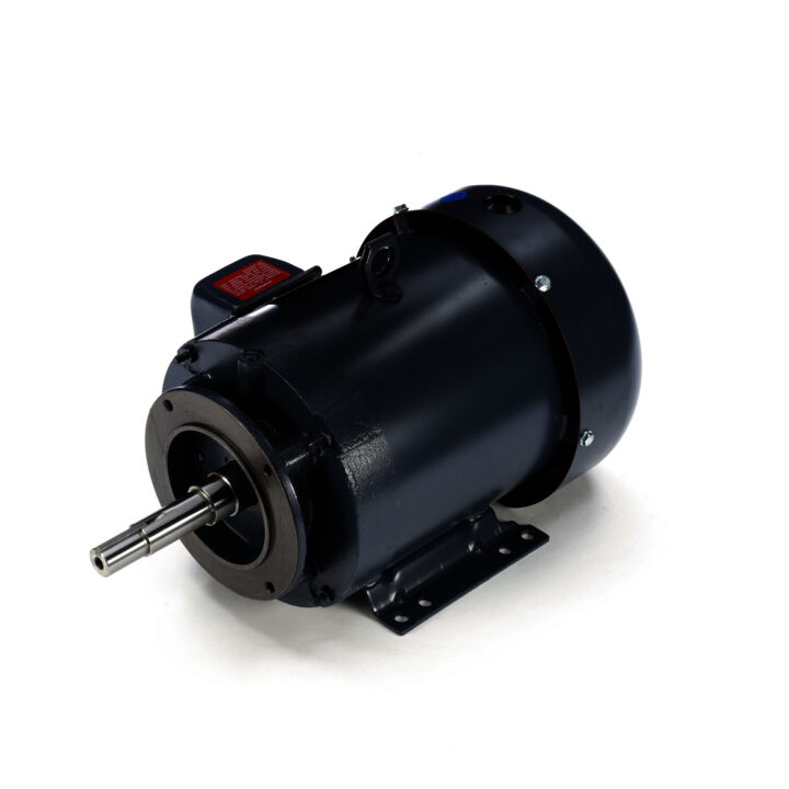 Close-Coupled Pump Motor, 5 & 3 HP, 3 Ph, 60 & 50 Hz, 230/460 & 190/380 V, 3600 & 3000 RPM, 184JM Frame, TEFC