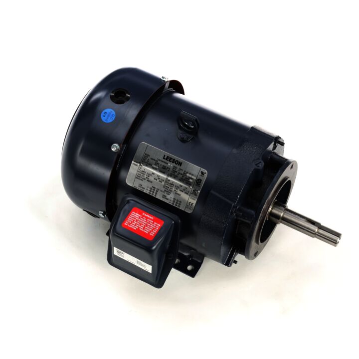 Close-Coupled Pump Motor, 3 & 2 HP, 3 Ph, 60 & 50 Hz, 230/460 & 190/380 V, 3600 & 3000 RPM, 182JM Frame, TEFC