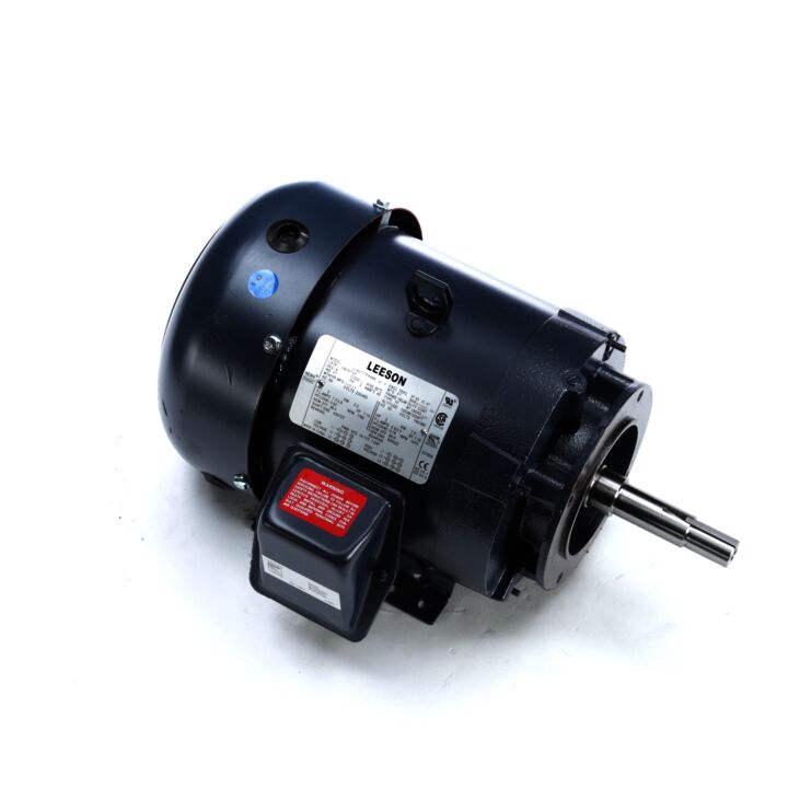 Close-Coupled Pump Motor, 3 & 2 HP, 3 Ph, 60 & 50 Hz, 230/460 & 190/380 V, 1800 & 1500 RPM, 182JM Frame, TEFC