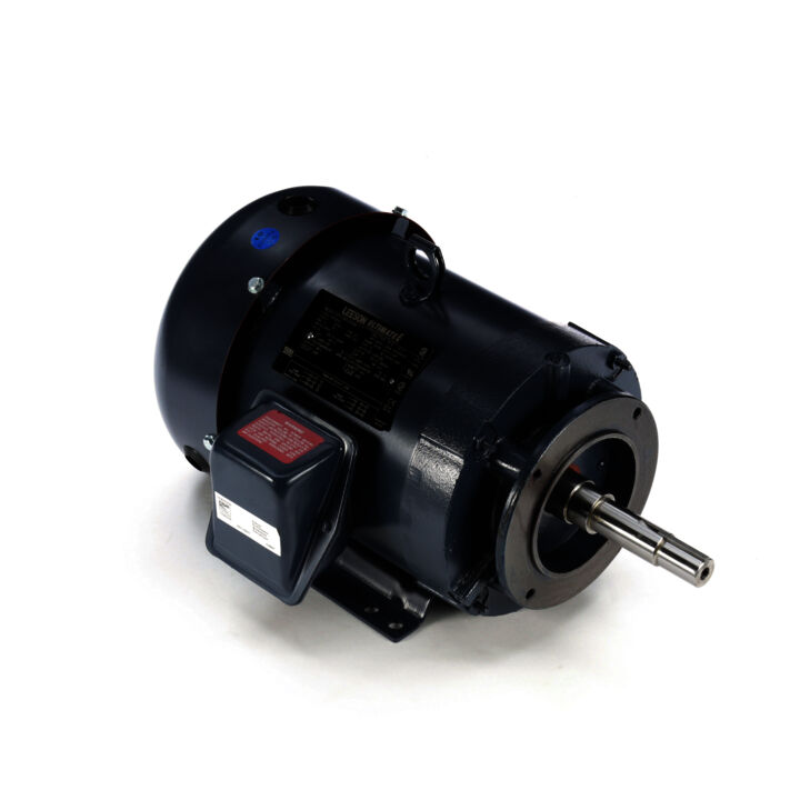 Close-Coupled Pump Motor, 5 & 3 HP, 3 Ph, 60 & 50 Hz, 230/460 & 190/380 V, 3600 & 3000 RPM, 184JM Frame, TEFC
