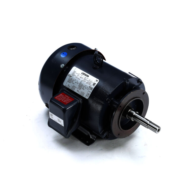Close-Coupled Pump Motor, 3 & 2 HP, 3 Ph, 60 & 50 Hz, 230/460 & 190/380 V, 1800 & 1500 RPM, 182JM Frame, TEFC