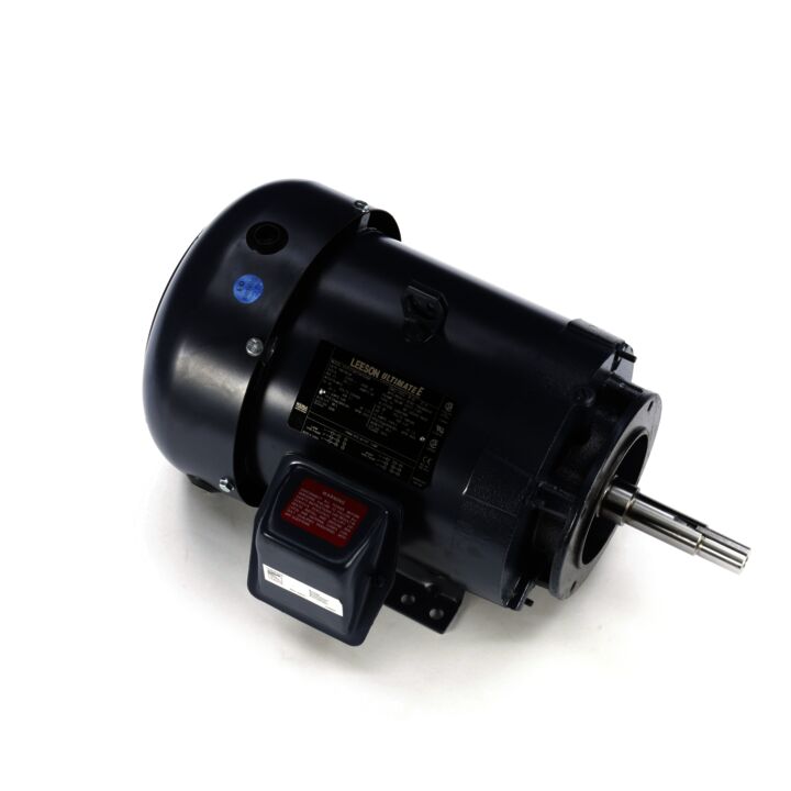 Close-Coupled Pump Motor, 5 & 3 HP, 3 Ph, 60 & 50 Hz, 230/460 & 190/380 V, 3600 & 3000 RPM, 184JM Frame, TEFC