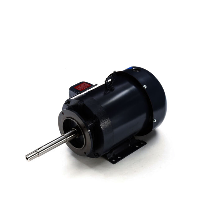 Close-Coupled Pump Motor, 5 & 3 HP, 3 Ph, 60 & 50 Hz, 230/460 & 190/380 V, 1800 & 1500 RPM, 184JP Frame, TEFC
