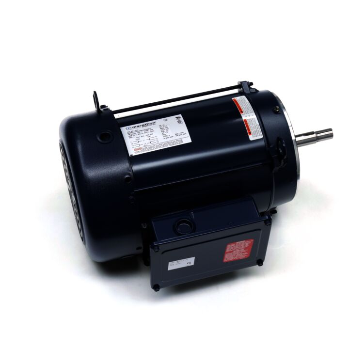 Close-Coupled Pump Motor, 7.50 HP, 1 Ph, 60 Hz, 230 V, 3600 RPM, 213JM Frame, TEFC