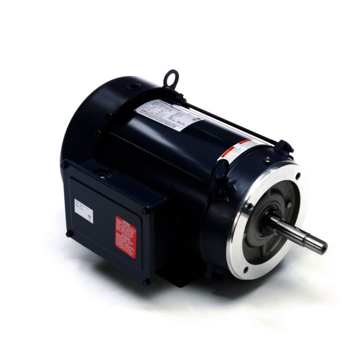 Close-Coupled Pump Motor, 7.50 HP, 1 Ph, 60 Hz, 230 V, 3600 RPM, 213JM Frame, TEFC