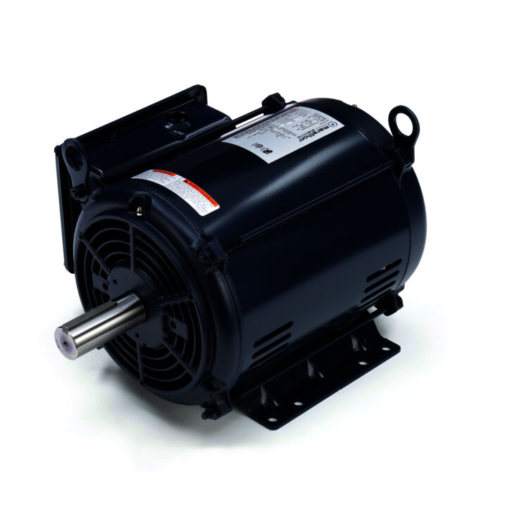 Air Compressor Motor, 7.50 HP, 1 Ph, 60 Hz, 208-230 V, 3600 RPM, 213T Frame, DP