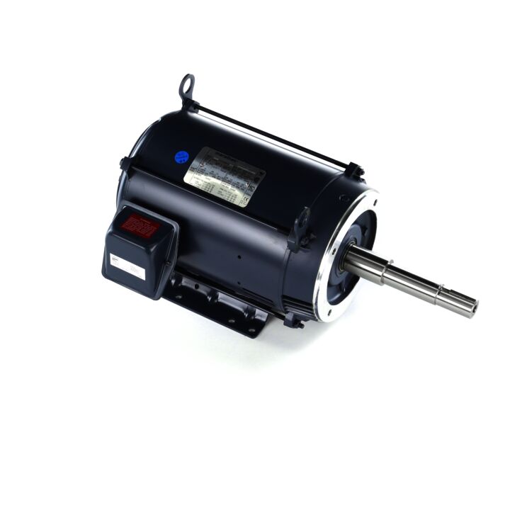 Close-Coupled Pump Motor, 10 & 7.50 HP, 3 Ph, 60 & 50 Hz, 230/460 & 190/380 V, 3600 & 3000 RPM, 213JP Frame, DP