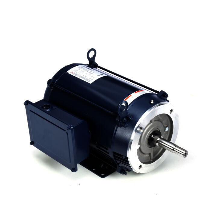 Close-Coupled Pump Motor, 5 HP, 1 Ph, 60 Hz, 230 V, 1800 RPM, 213JM Frame, DP