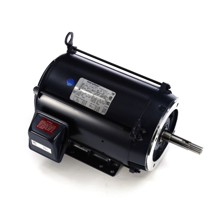 Close-Coupled Pump Motor, 10 & 7.50 HP, 3 Ph, 60 & 50 Hz, 230/460 & 190/380 V, 3600 & 3000 RPM, 213JM Frame, DP