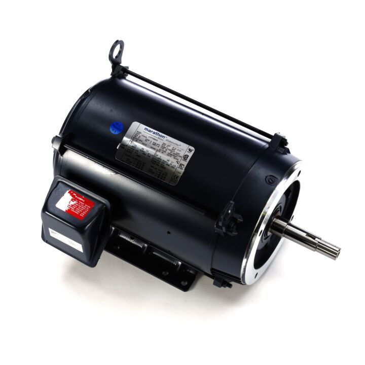 Close-Coupled Pump Motor, 7.50 & 5 HP, 3 Ph, 60 & 50 Hz, 230/460 & 190/380 V, 1800 & 1500 RPM, 213JM Frame, DP