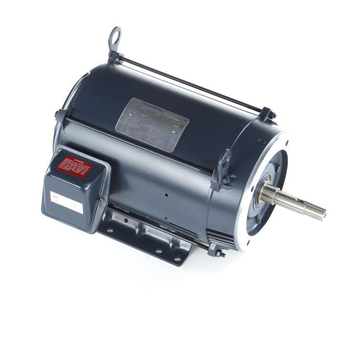 Close-Coupled Pump Motor, 3 & 2 HP, 3 Ph, 60 & 50 Hz, 230/460 & 190/380 V, 1200 & 1000 RPM, 213JM Frame, DP