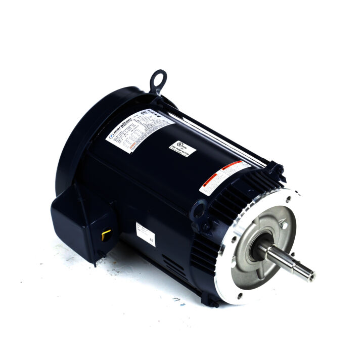 Close-Coupled Pump Motor, 7.50 & 5 HP, 3 Ph, 60 & 50 Hz, 230/460 & 190/380 V, 1800 & 1500 RPM, 213JMV Frame, DP