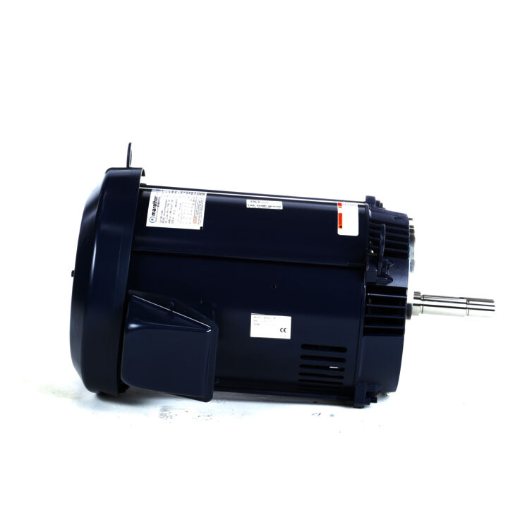 Close-Coupled Pump Motor, 7.50 & 5 HP, 3 Ph, 60 & 50 Hz, 230/460 & 190/380 V, 1800 & 1500 RPM, 213JMV Frame, DP