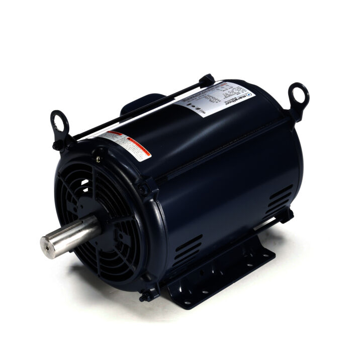 General Purpose Motor, 7.50 HP, 3 Ph, 60 Hz, 200 V, 1800 RPM, 213T Frame, DP